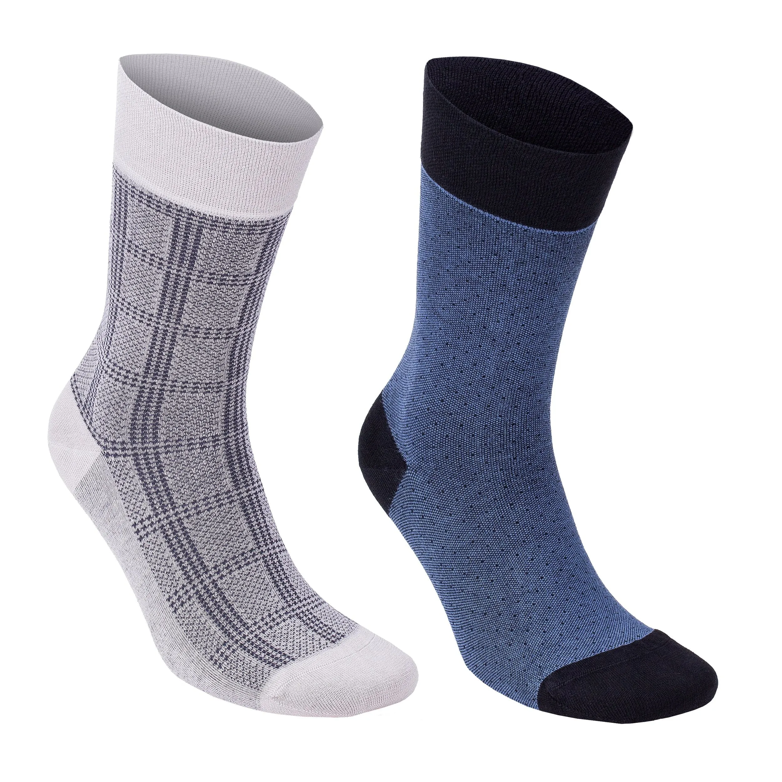 BAMBOOVEN Men’s Dress and Trouser Socks – Premium Bamboo, Odor Free and Breathable, Crew Socks (6 Pairs)