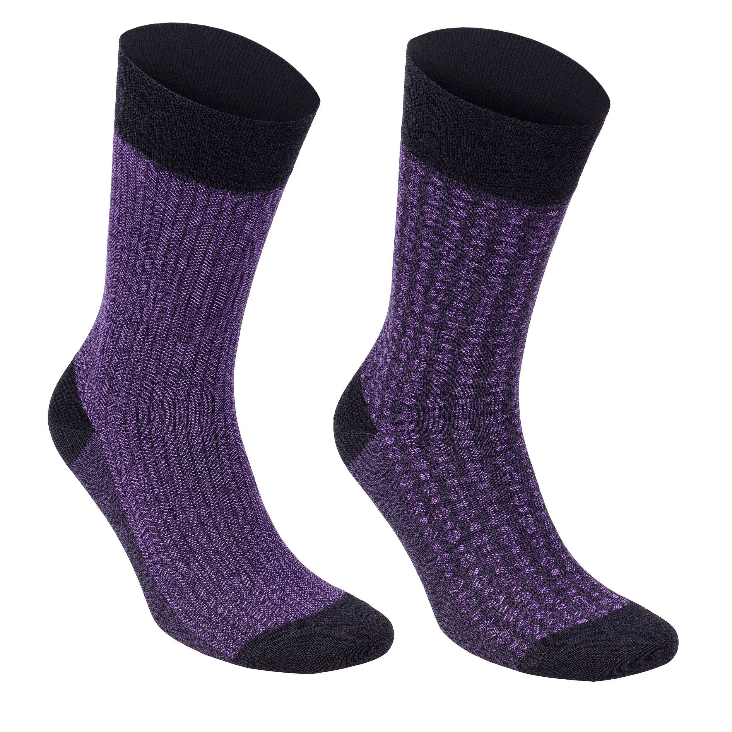 BAMBOOVEN Men’s Dress and Trouser Socks – Premium Bamboo, Odor Free and Breathable, Crew Socks (6 Pairs)
