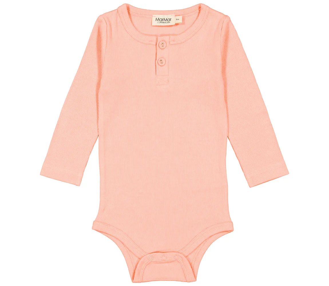 Body LS, Bodysuit - Soft Coral