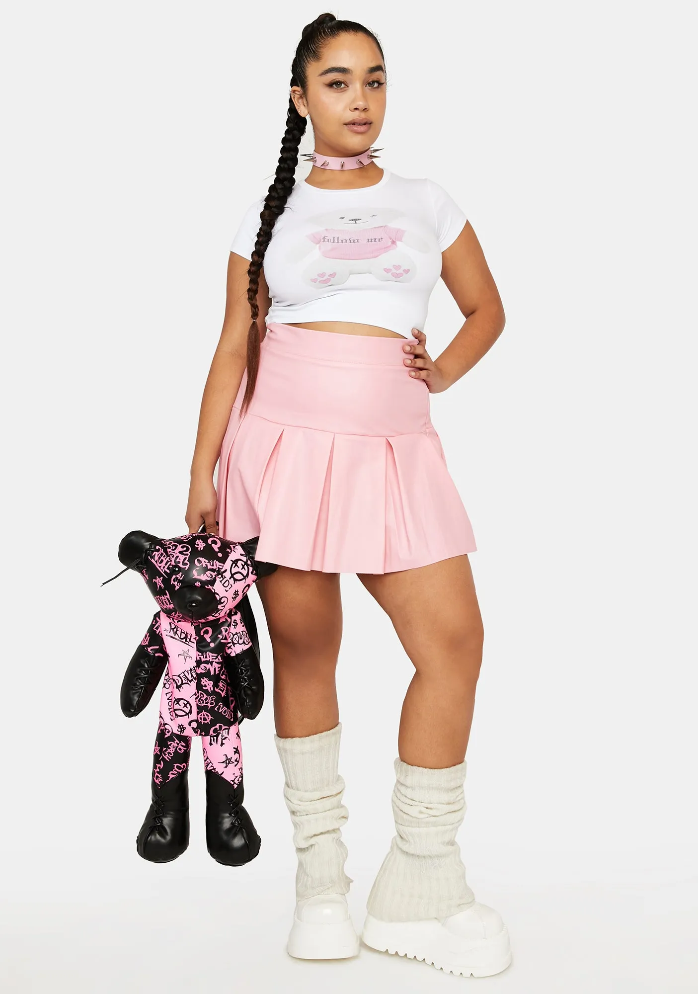 Bubblegum Wild Cheap Thrills Pleated Skirt