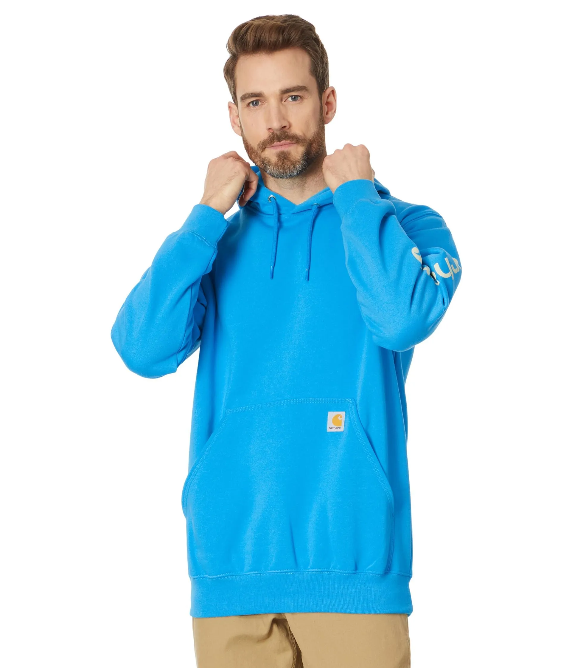 Carhartt K288 Men's Loose Fit Midweight Logo Sleeve Graphic Sweatshirt