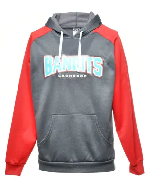 Colour Block Bandits Lacrosse Printed Hoodie - S