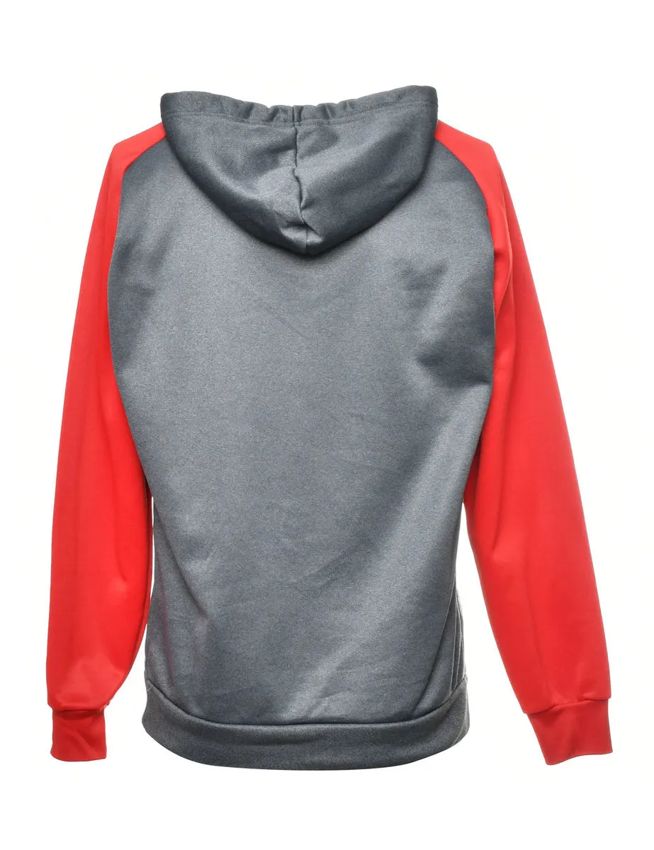 Colour Block Bandits Lacrosse Printed Hoodie - S