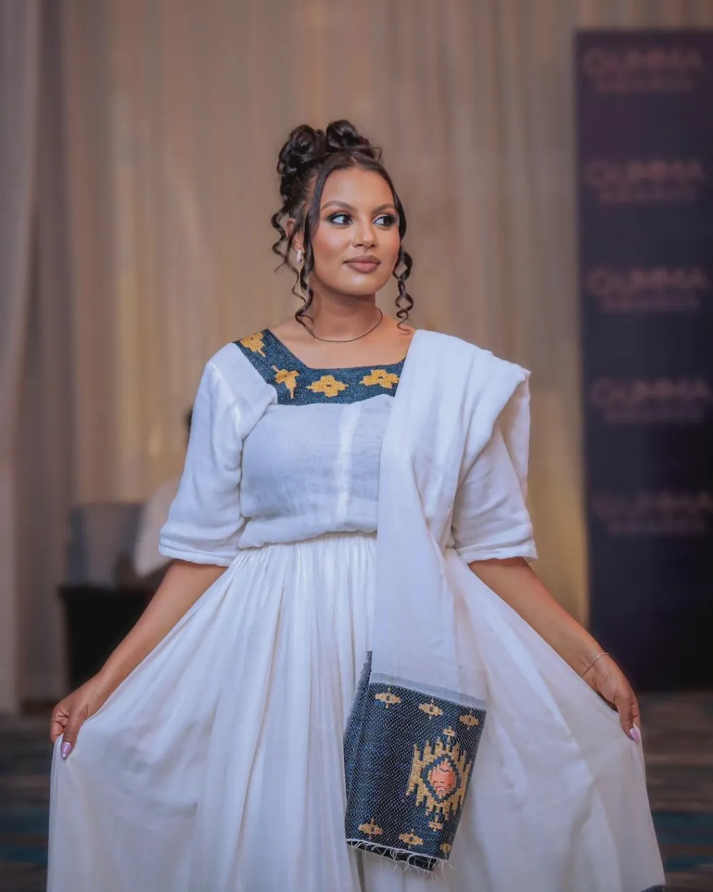 Darker Green Ethiopian Traditional Dress: New Habesha Dress Design for Any Occasions Eritrean Clothing