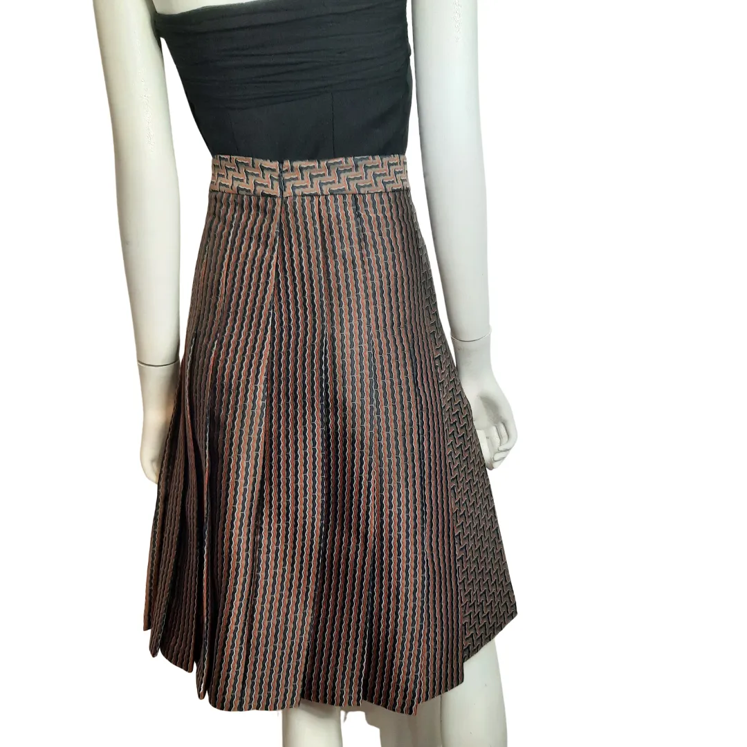 Diane von Furstenberg Ava Khaki Brown Skirt sz. 12