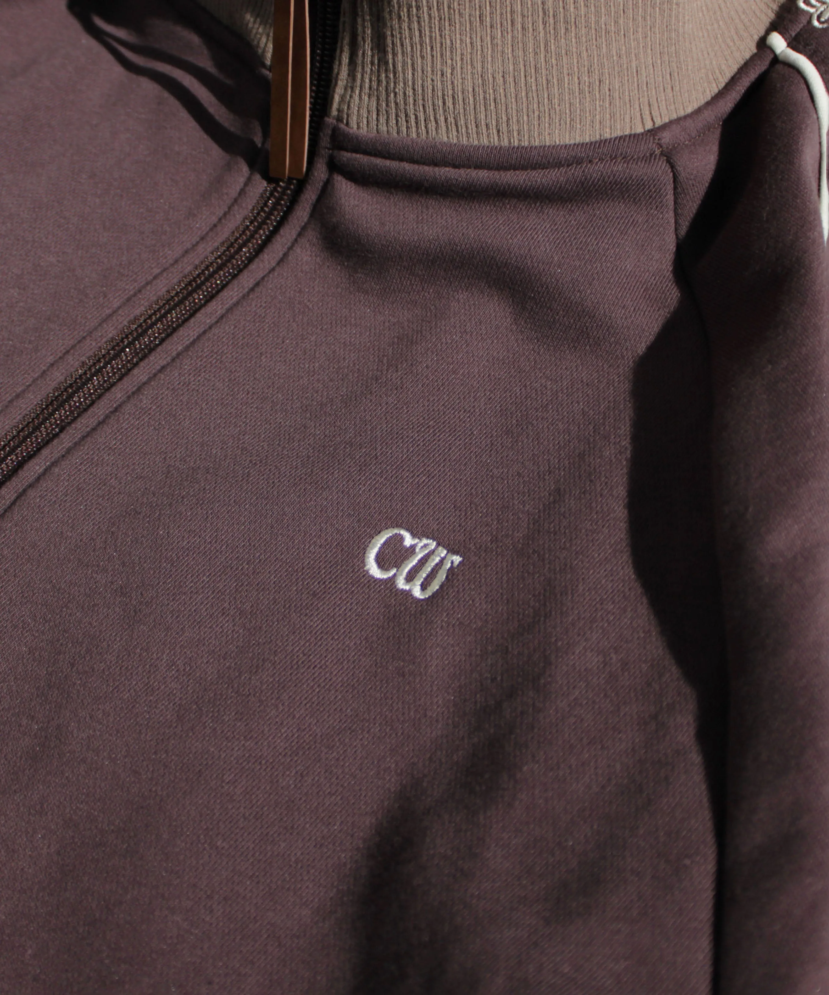 flower embroidery line track jacket