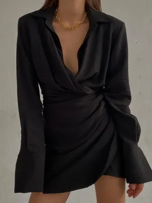 FLYTONN-Sexy spring and summer dresses, party dresses, graduation gifts,Sienna Draped Dress