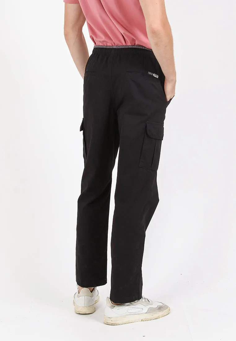 Forest Cotton Twill Stretchable Cargo Pants Men Cargo Long Pants Trousers | Seluar Lelaki Cargo Panjang - 10771