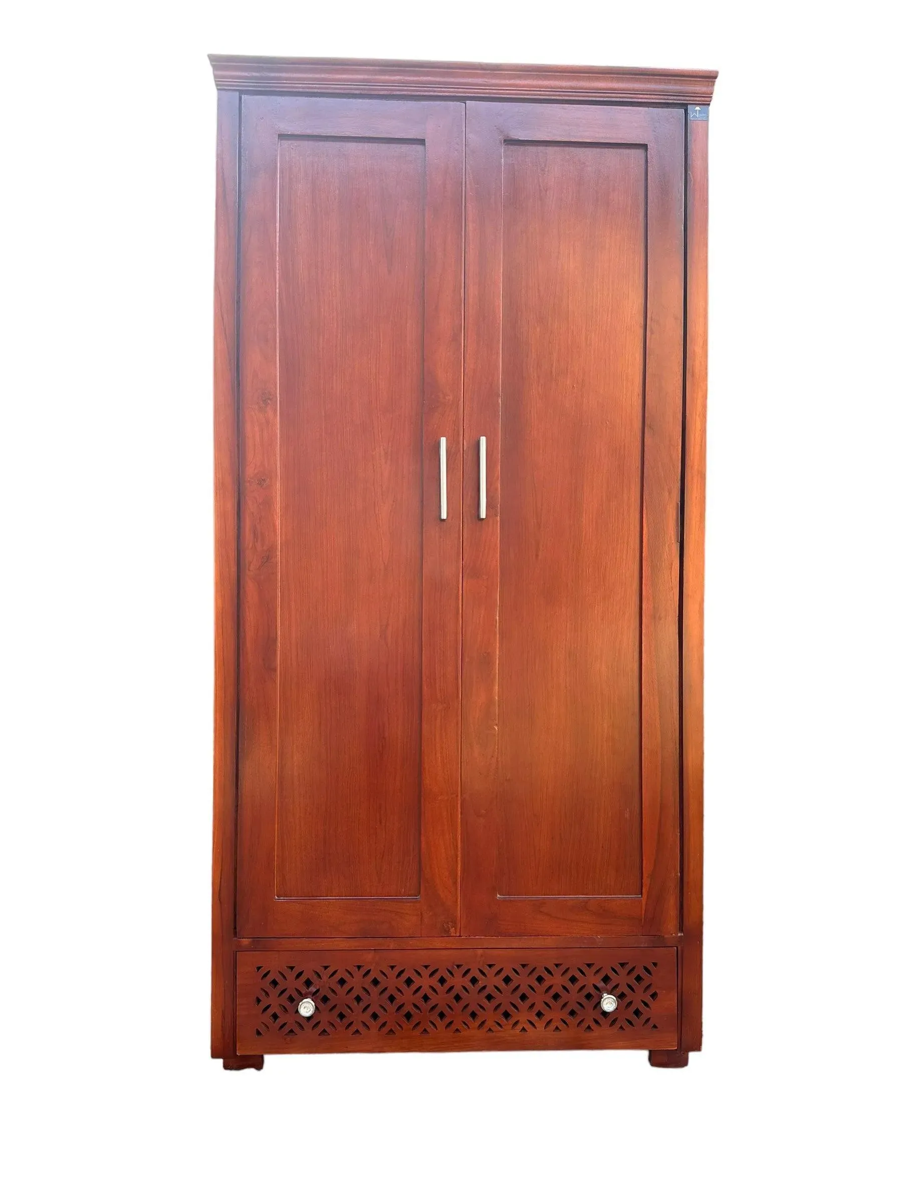 Madera Solid Teak Wood 2 Door Wardrobe
