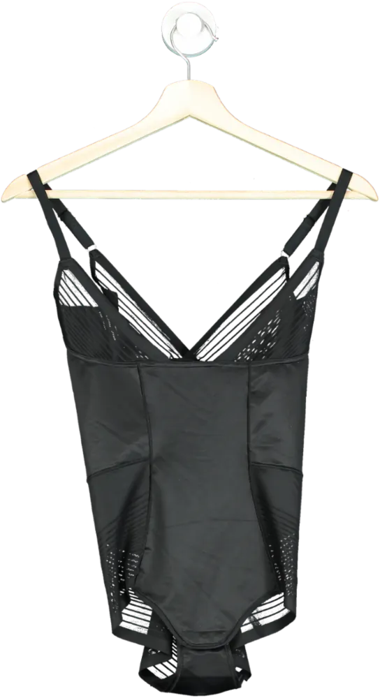 M&S Black Bodysuit UK 8