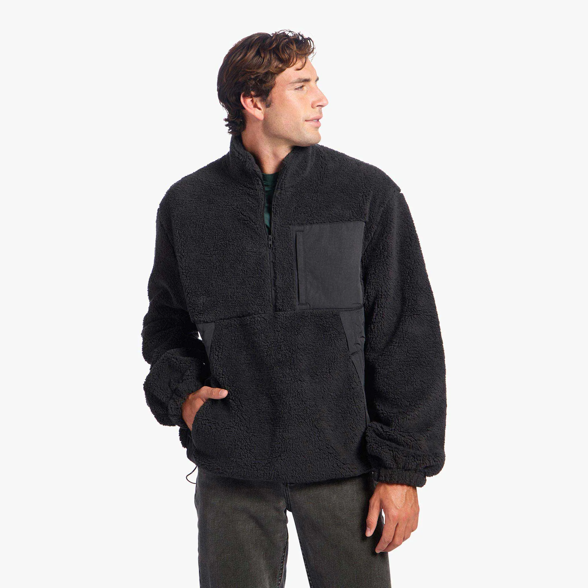 Men's Summit Sherpa Pullover | Black