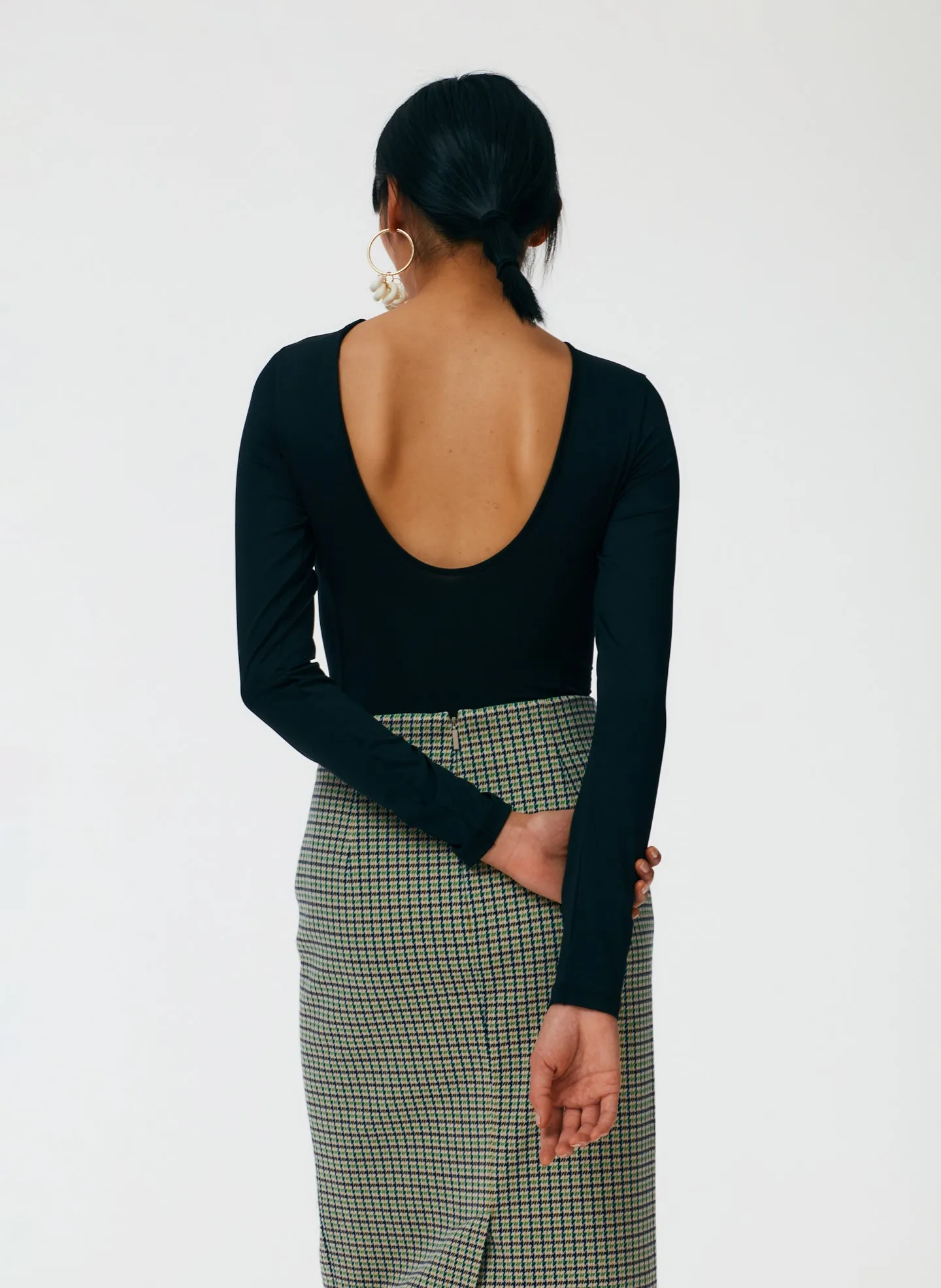Menswear Tailored Pencil Skirt - Petite