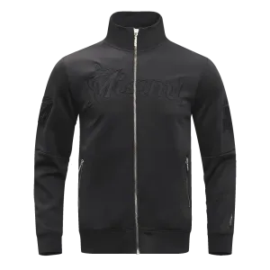 MLB MIAMI MARLINS CITY MEN'S TRACK JACKET (BLACK)