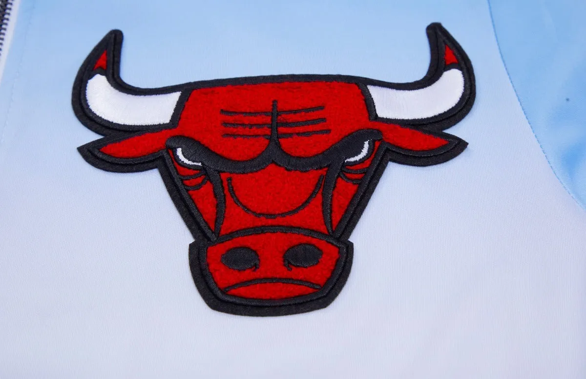 NBA CHICAGO BULLS LOGO MEN'S TRACK JACKET (BLUE/WHITE/PINK)