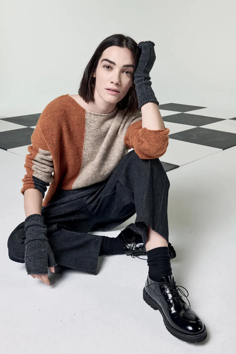 Neirami Maxi Block Sweater With Pocket