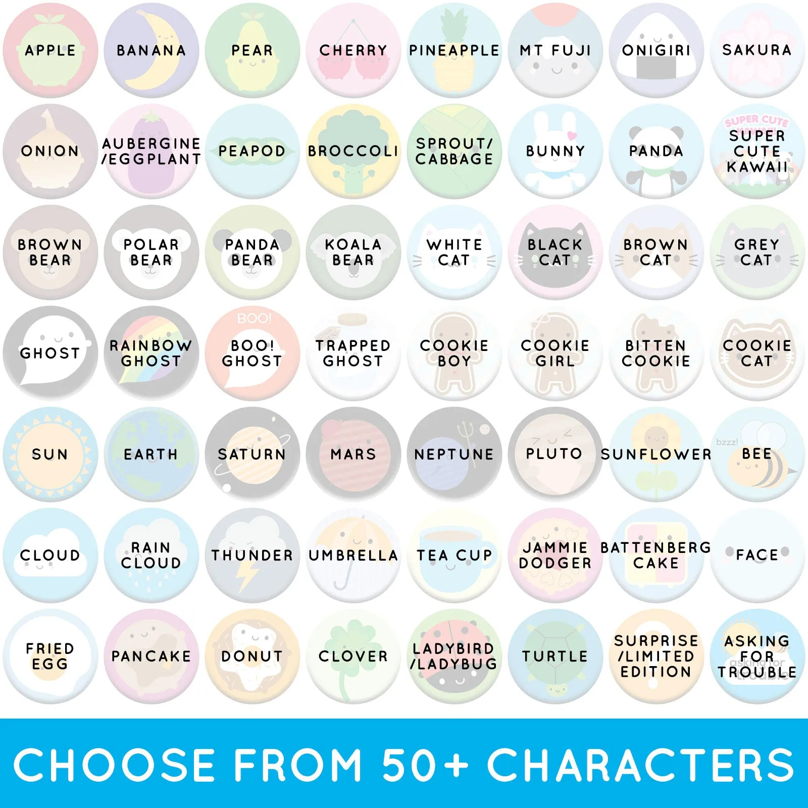 Pick & Mix Kawaii Fridge Magnets