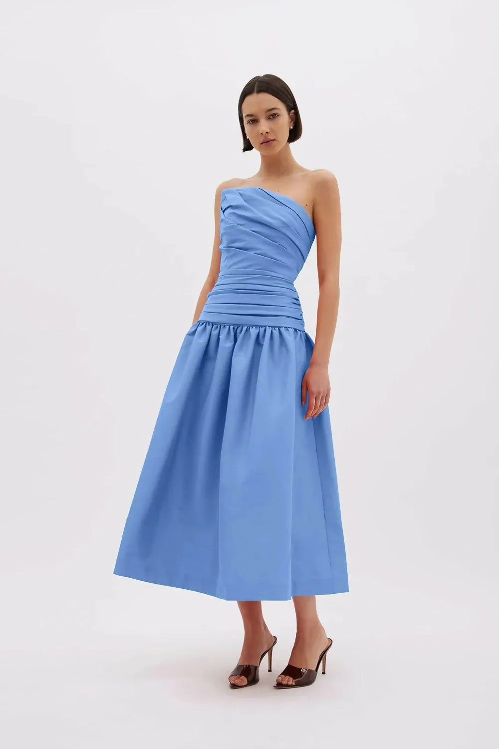 Rachel Gilbert Banks Dress in Cornflower Blue Size AU 12
