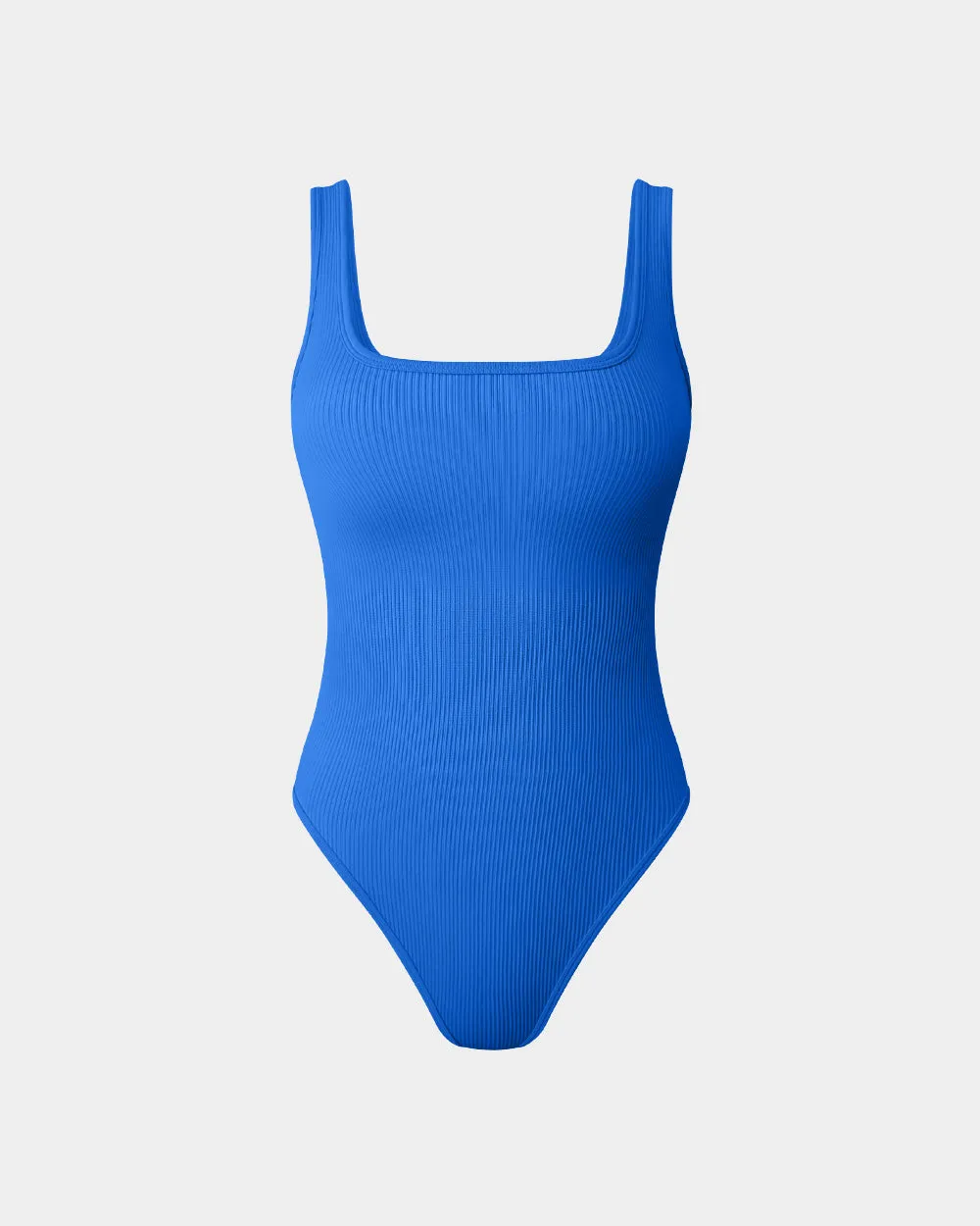 Ribbed Square Neck Sleeveless Tank Tops Bodysuits