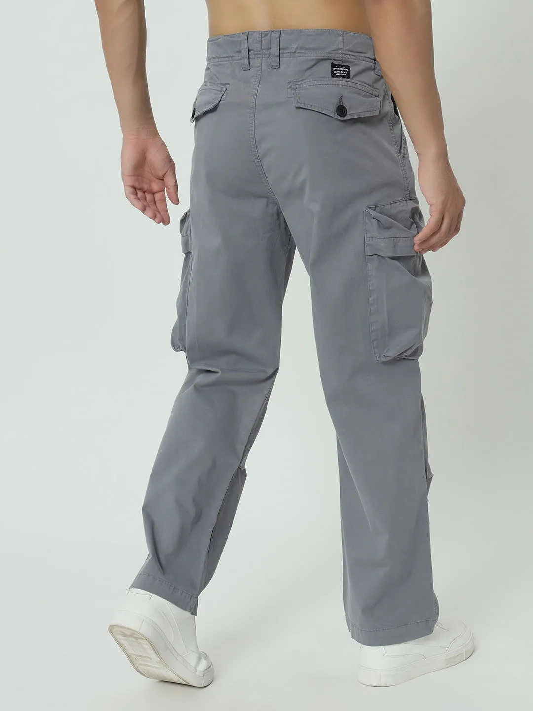 SAINTJONES -NEW STRAIGHT BOX POCKETS GREY CARGO