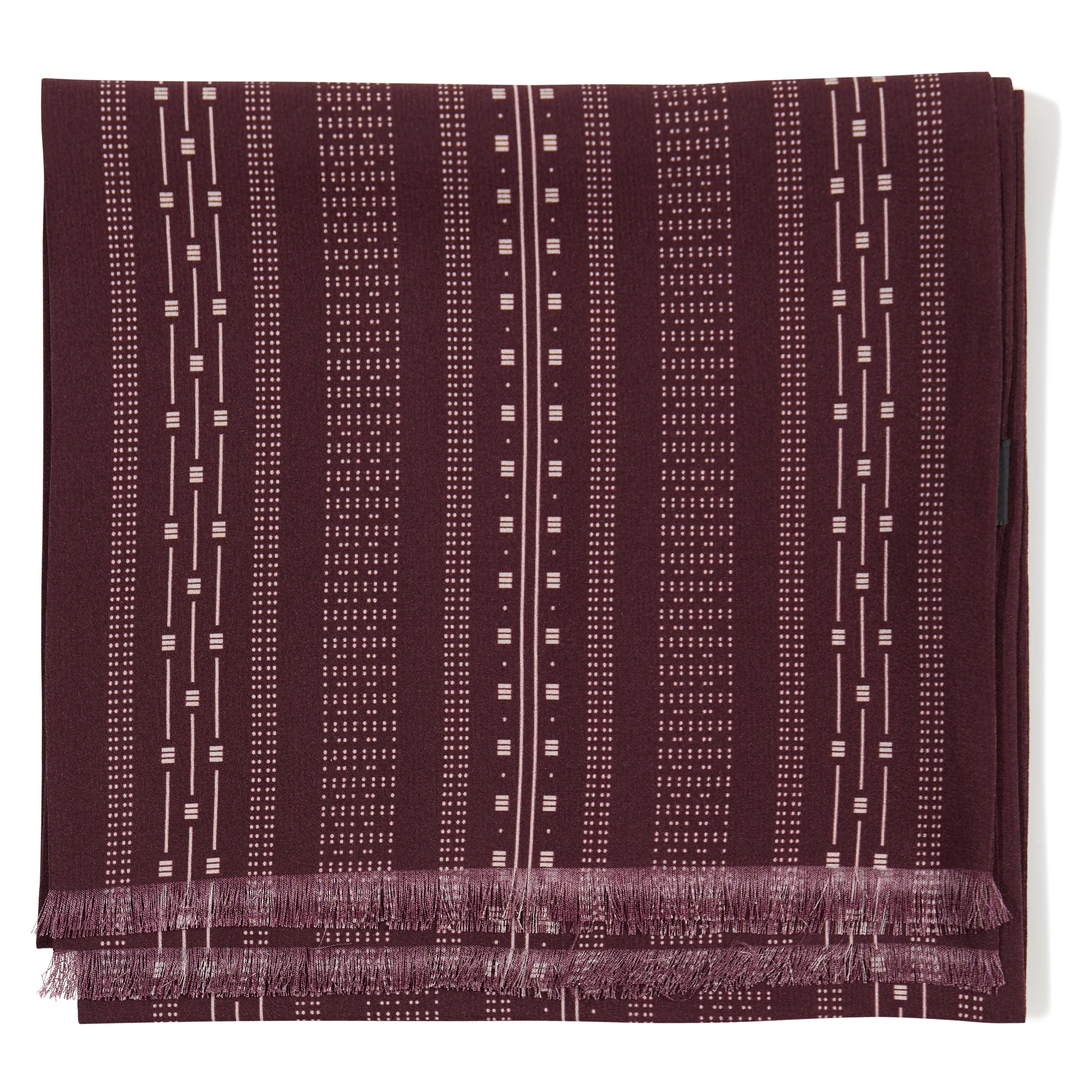Silk Deco Print Scarf