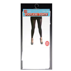 White Plain Colour Footless Tights