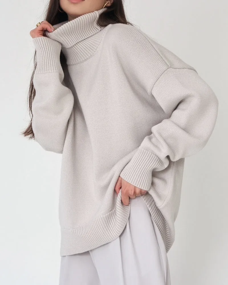 Women's Casual Turtleneck Knit Jumper | Ideal for Autumn/Winter