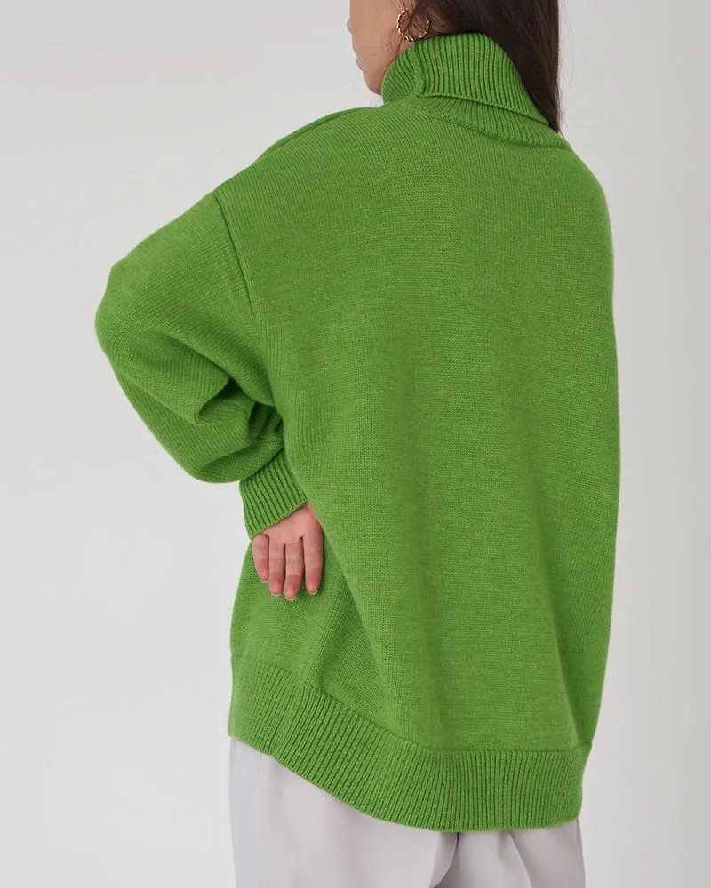 Women's Casual Turtleneck Knit Jumper | Ideal for Autumn/Winter